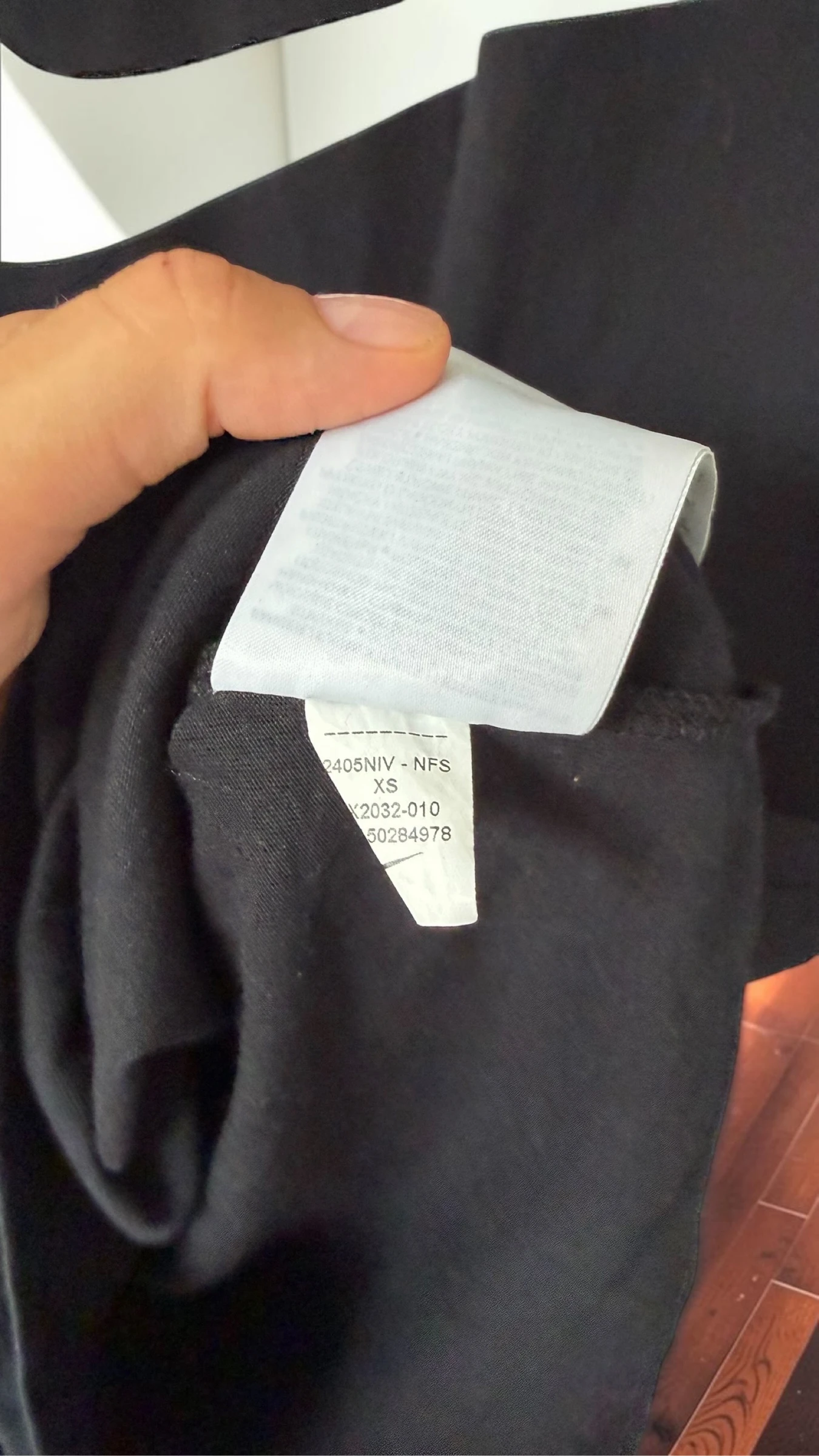 Camiseta Nike preta com logo grande tamanho PP – photo 6